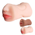 3-in-1 Half Body Masturbator for Men – Realistic Mouth, Vagina & Anus Openings, 7.4 inch Lifelike TPE Sex Doll, Easy to Clean Male Adult Toy