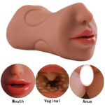 3-in-1 Half Body Masturbator for Men – Realistic Mouth, Vagina & Anus Openings, 7.4 inch Lifelike TPE Sex Doll, Easy to Clean Male Adult Toy - Image 3