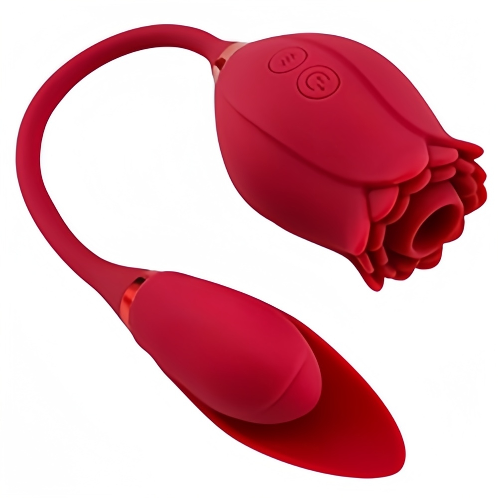 主图1 3 in 1 Rose Toy for Women – G-Spot Stimulator with Licking & Thrusting, Waterproof Rechargeable Adult Gift - Image 1