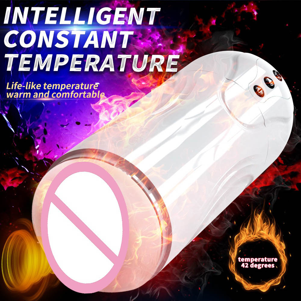 主图1 iCup Pro Smart Airplane Cup for Men – 20 Suction + 20 Vibration Modes, 42℃ Intelligent Heating, Real Voice Crooning, 3D Textured Particles, USB Fast Charging Male Toy - Image 1