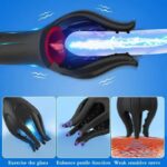 3-in-1 Male Masturbator Trainer – Tongue Licking & Vibration, 10 Modes for Glans Exercise, Reduce Sensitivity, Waterproof USB Rechargeable Male Toy - Image 3